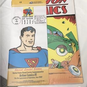 Superman DC Action Comics #1 Reprint USPS Commemorative First Day Issue 1998